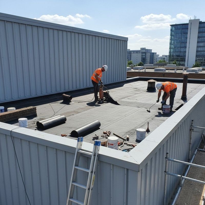 Gravel Roof Repair detail