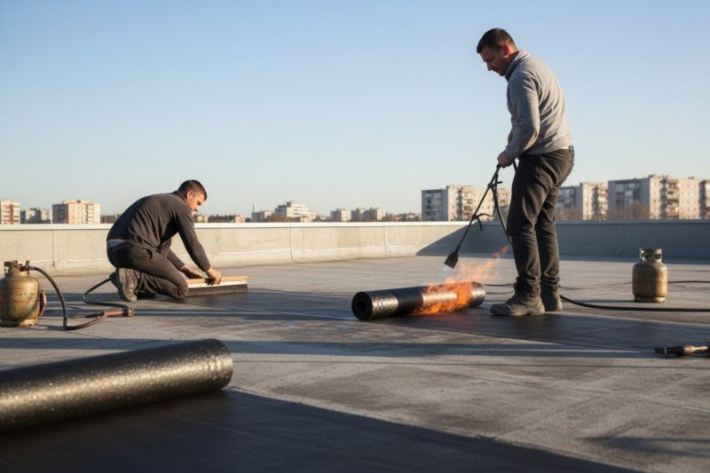 Tar Roof Repair detail
